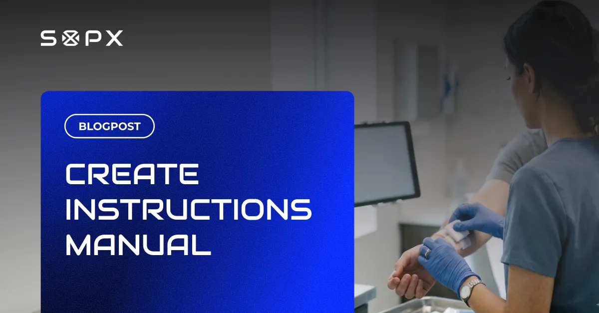 Technician in gloves at a workstation creating a clear instruction manual that people will actually use.