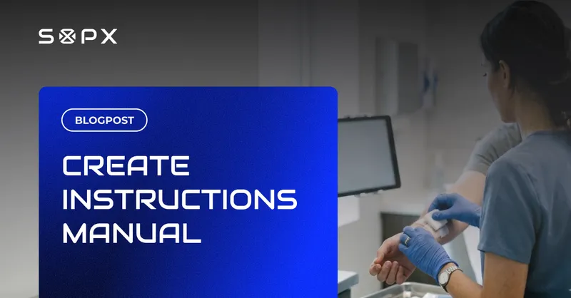 Technician in gloves at a workstation creating a clear instruction manual that people will actually use.