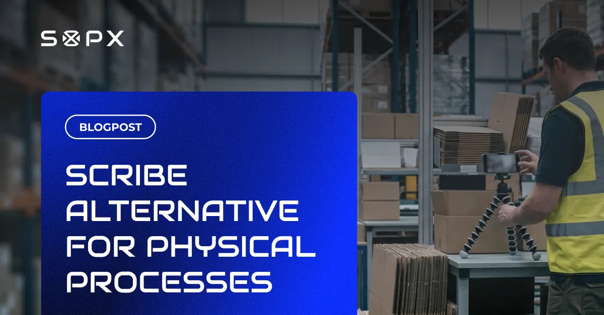 Warehouse worker documenting a physical pick-and-pack process that screen recorders cannot capture.